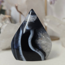 Load image into Gallery viewer, Black Onyx and Quartz Flame
