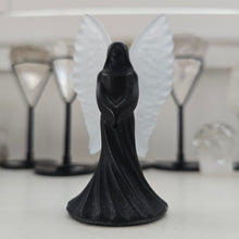 Load image into Gallery viewer, Black Obsidian and Selenite Angel
