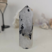 Load image into Gallery viewer, Black Tourmaline in Quartz Tower
