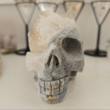 Load image into Gallery viewer, Quartz Cluster Stone Skull - Rainbow
