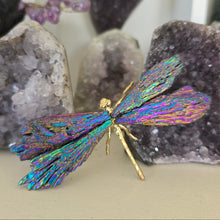 Load image into Gallery viewer, Aura Kyanite Dragonfly - Rainbow
