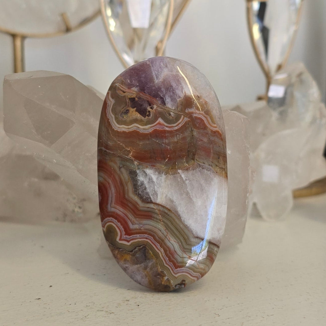 Amethyst Crazy Lace Palmstone