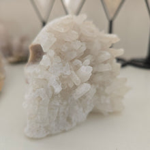 Load image into Gallery viewer, Quartz Cluster Stone Skull
