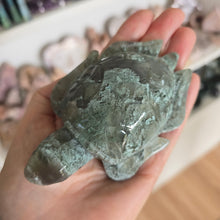 Load image into Gallery viewer, Moss Agate Turtle
