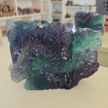 Load image into Gallery viewer, Rainbow Fluorite Owls
