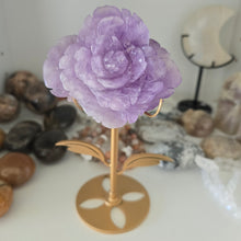 Load image into Gallery viewer, Amethyst Rose on Stand
