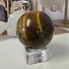 Load image into Gallery viewer, Tiger&#39;s Eye Sphere
