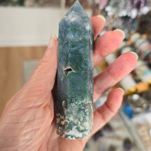 Load image into Gallery viewer, Moss Agate Tower

