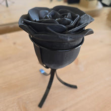 Load image into Gallery viewer, Black Obsidian Rose - Spinning Stand
