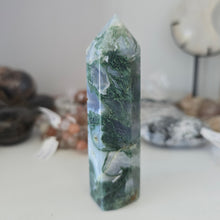 Load image into Gallery viewer, Moss Agate Tower
