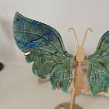 Load image into Gallery viewer, Azurite Malachite Butterfly Wings
