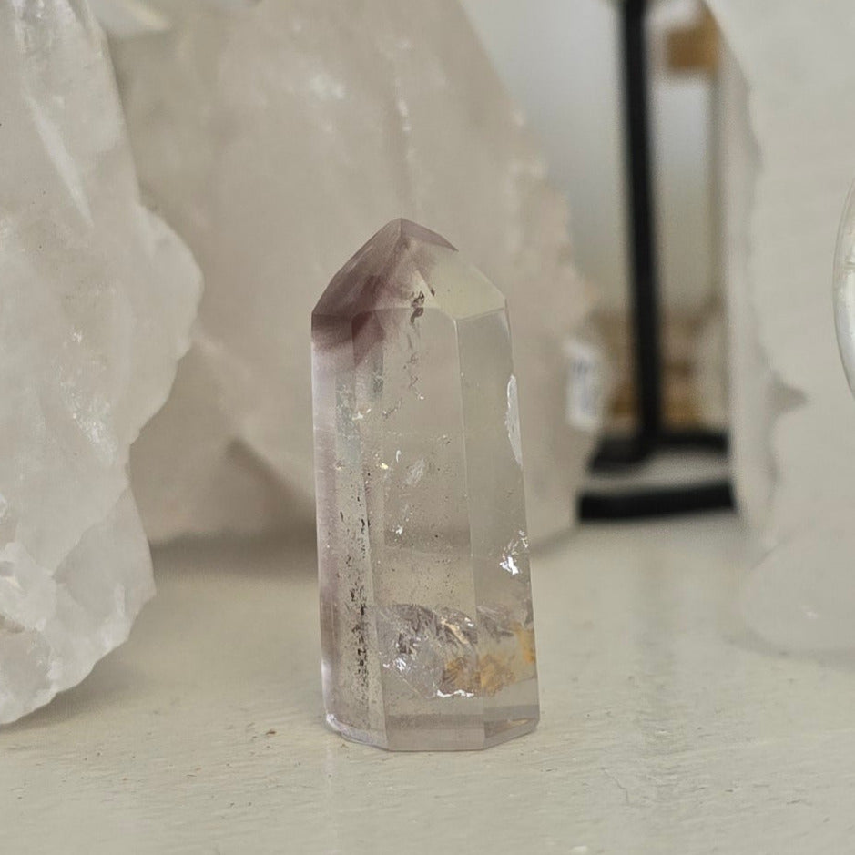 Pink Lithium Quartz Tower