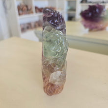 Load image into Gallery viewer, Rainbow Fluorite Owls
