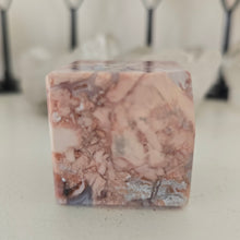 Load image into Gallery viewer, Pink Agate Spinning Cube
