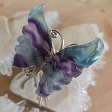Load image into Gallery viewer, Rainbow Fluorite Butterfly
