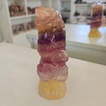 Load image into Gallery viewer, Rainbow Fluorite Owl
