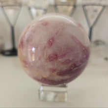 Load image into Gallery viewer, Pink Tourmaline Sphere

