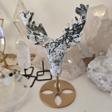Load image into Gallery viewer, Moss Agate Deer Head
