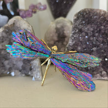 Load image into Gallery viewer, Aura Kyanite Dragonfly - Rainbow
