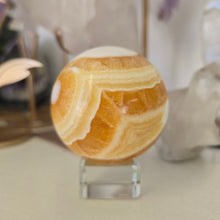 Load image into Gallery viewer, Orange Calcite Sphere
