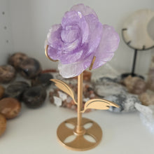 Load image into Gallery viewer, Amethyst Rose on Stand
