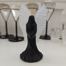 Load image into Gallery viewer, Black Obsidian and Selenite Angel
