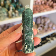 Load image into Gallery viewer, Moss Agate Tower
