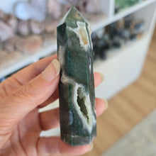 Load image into Gallery viewer, Moss Agate Tower
