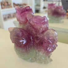 Load image into Gallery viewer, Rainbow Fluorite Owls
