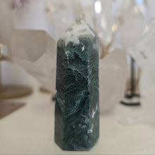 Load image into Gallery viewer, Moss Agate Tower
