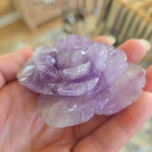 Load image into Gallery viewer, Amethyst Rose on Stand
