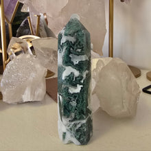Load image into Gallery viewer, Moss Agate Tower
