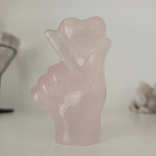 Load image into Gallery viewer, Rose Quartz Hand Heart
