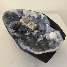 Load image into Gallery viewer, Blue Chalcedony with Mordenite and Calcite - Sugar Druze
