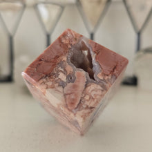 Load image into Gallery viewer, Pink Agate Spinning Cube
