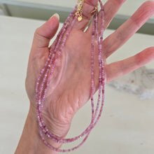 Load image into Gallery viewer, Pink Tourmaline Faceted Necklace
