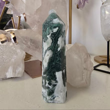 Load image into Gallery viewer, Moss Agate Tower
