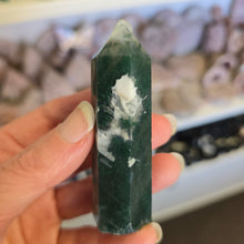 Load image into Gallery viewer, Moss Agate Tower
