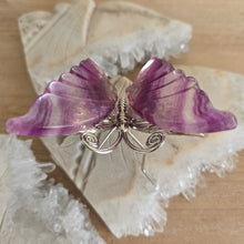 Load image into Gallery viewer, Magenta Fluorite Butterfly
