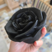 Load image into Gallery viewer, Black Obsidian Rose - Spinning Stand
