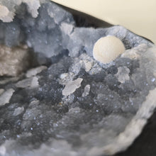 Load image into Gallery viewer, Blue Chalcedony with Mordenite and Calcite - Sugar Druze
