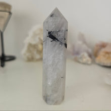 Load image into Gallery viewer, Black Tourmaline in Quartz Tower

