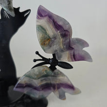Load image into Gallery viewer, Playful Cat - 2 Butterflies
