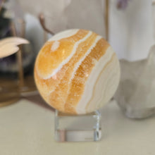 Load image into Gallery viewer, Orange Calcite Sphere
