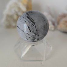 Load image into Gallery viewer, Black Tourmaline in Quartz Sphere
