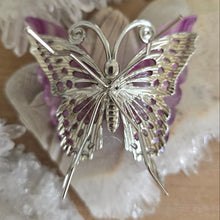 Load image into Gallery viewer, Magenta Fluorite Butterfly
