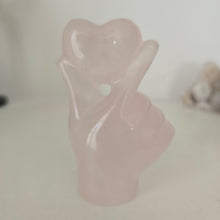 Load image into Gallery viewer, Rose Quartz Hand Heart
