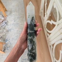 Load image into Gallery viewer, Moss Agate Tower
