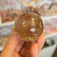 Load image into Gallery viewer, Rutile Quartz Sphere - Copper
