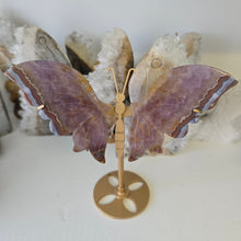 Load image into Gallery viewer, Amethyst Crazy Lace Agate Butterfly Wings

